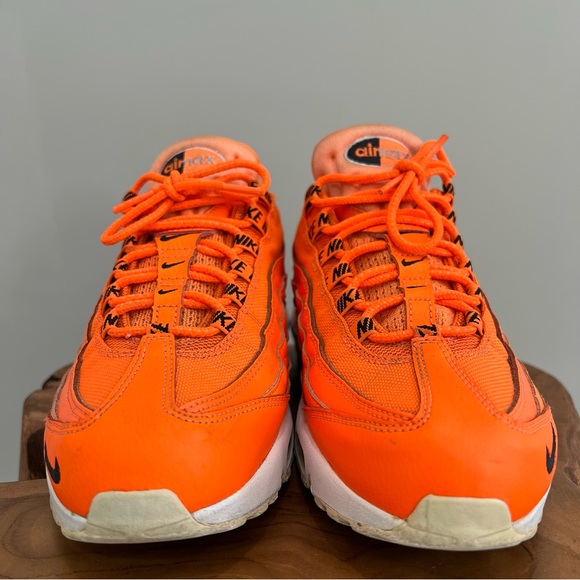 Nike Air Max 95 PRM Premium Total Orange Black White 538416-801 Mens Size 8.5 - Picture 3 of 12